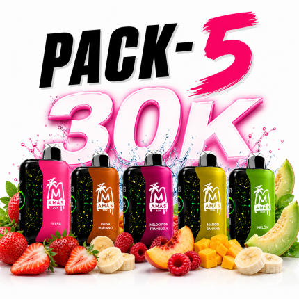 AMÁS+| PACK 5 VAPERS 30K A ESCOGER