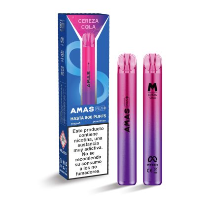 AMÁS+| CEREZA-COLA 800 PUFFS 2%